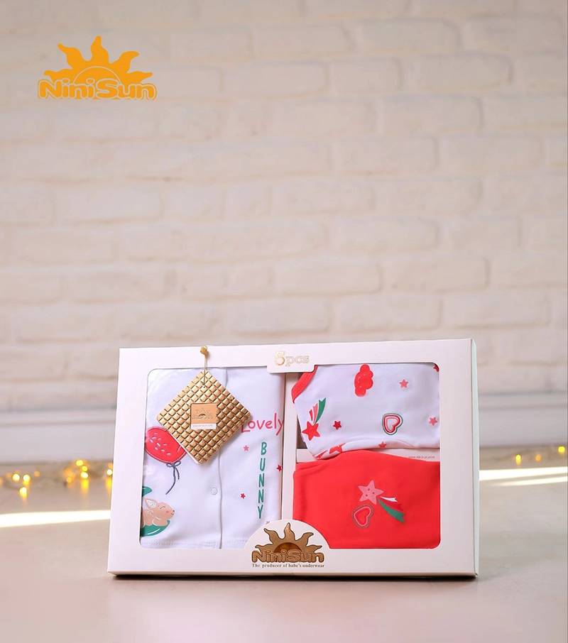 ست 5 تیکه جعبه ای رنگین کمان نی نی سان