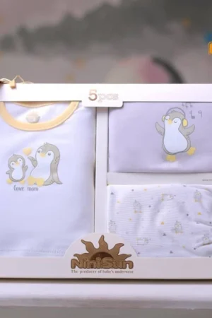 ست 5 تیکه جعبه ای طرح پنگوئن نی نی سان