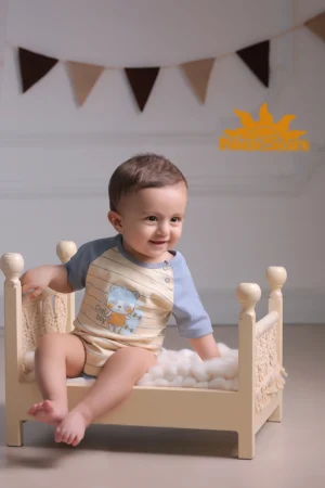 زیر دکمه دار کوتاه پسرانه طرح Cool Boy