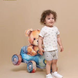 آستین کوتاه پسرانه طرح اسپیدی