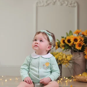 زیر دکمه دار  بلند دخترانه طرح فلورا