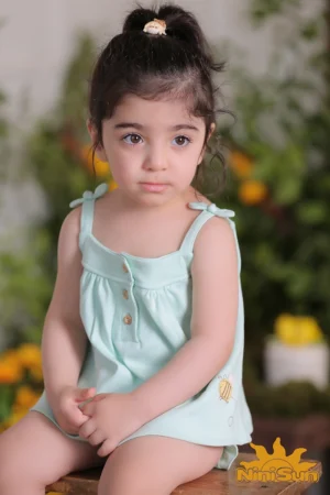 تاپ دخترانه طرح فلورا