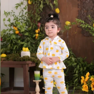 شلوار دخترانه طرح فلورا