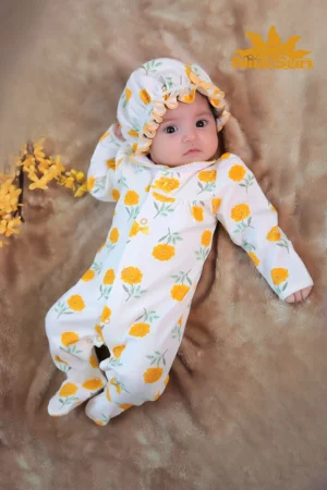 سرهمی جوراب دخترانه  طرح فلورا