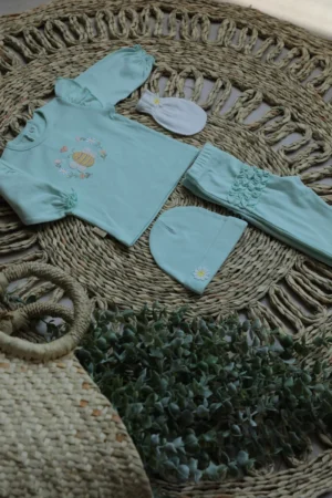 آستین بلند دخترانه طرح فلورا نی نی سان