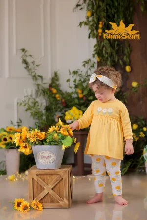 پیراهن دخترانه طرح فلورا