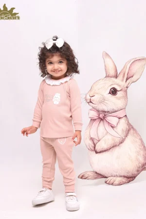 آستین بلند دخترانه طرح هپی