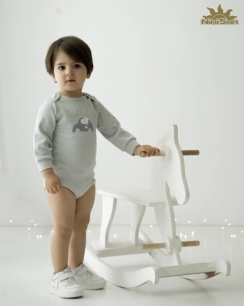 زیر دکمه دار بلند پسرانه طرح اسپیدی نی نی سان