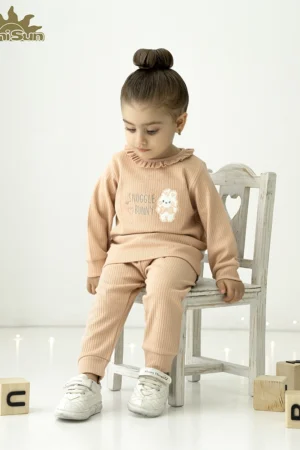 آستین بلند دخترانه طرح هپی نی نی سان