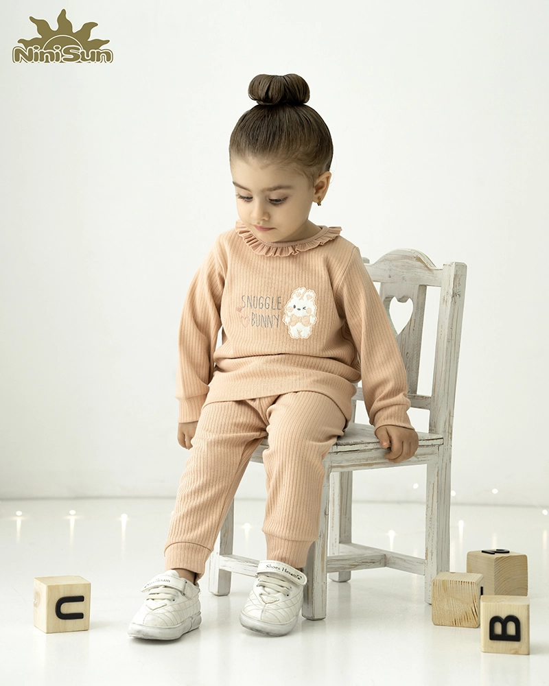 آستین بلند دخترانه طرح هپی نی نی سان