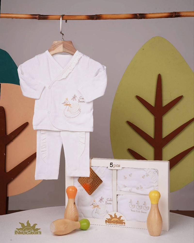 ست 5 تیکه جعبه ای طرح قو نی نی سان