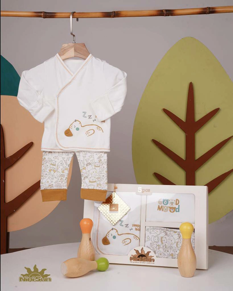 ست 5 تیکه جعبه ای طرح Teddy نی نی سان