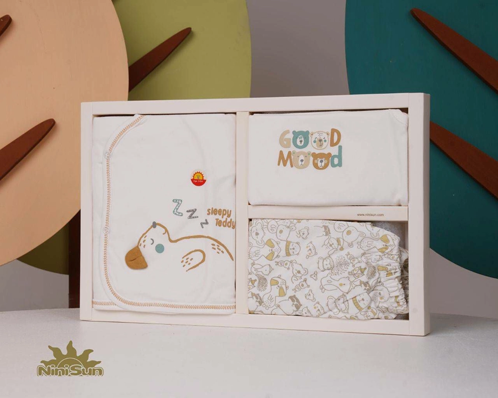 ست 5 تیکه جعبه ای طرح Teddy نی نی سان