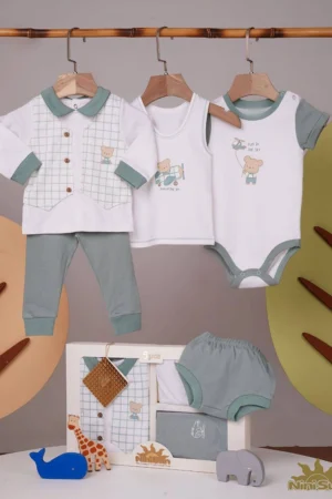 ست 5 تیکه جعبه ای خرس و فضا نی نی سان